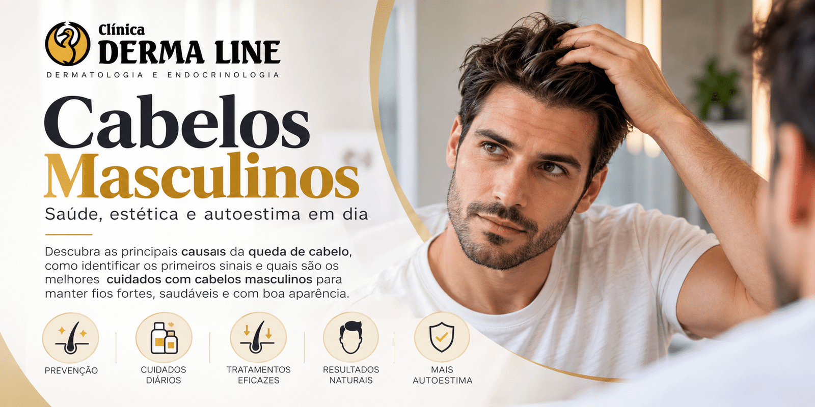 cabelos masculinos derma line