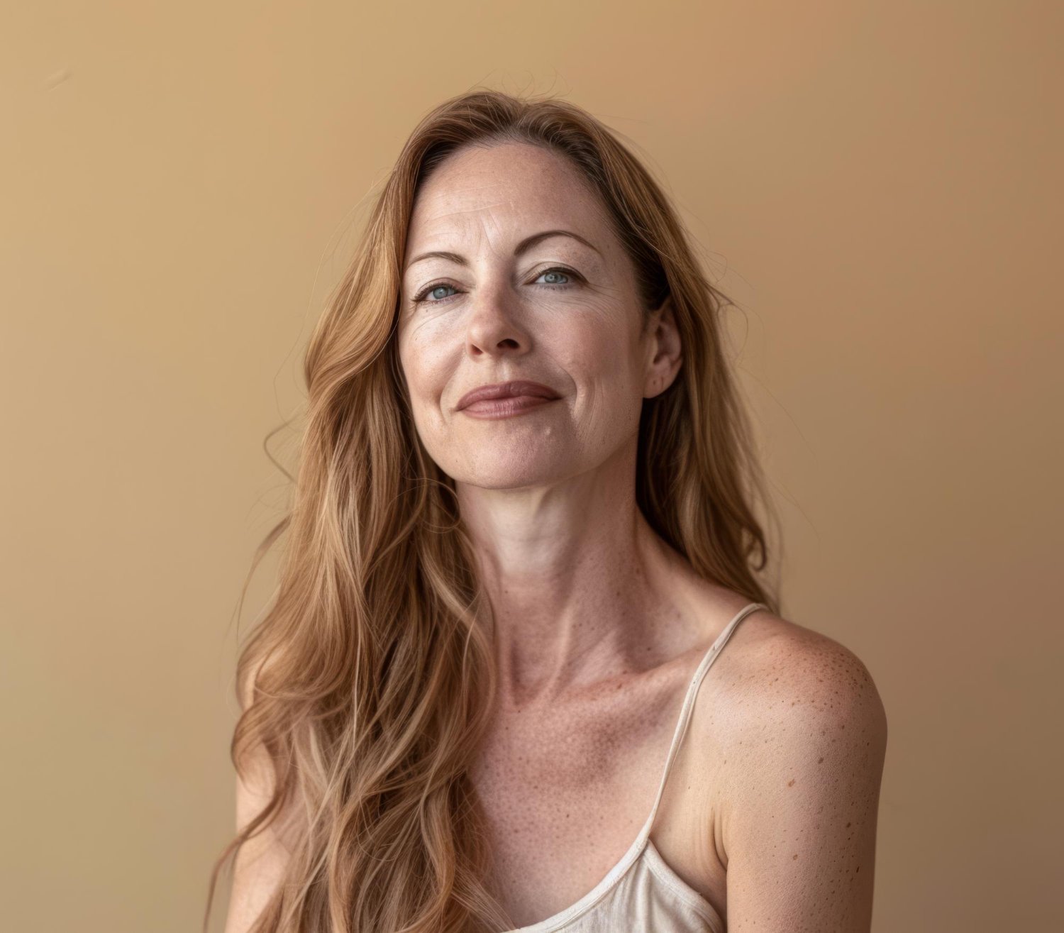 rosto com a pele flácida