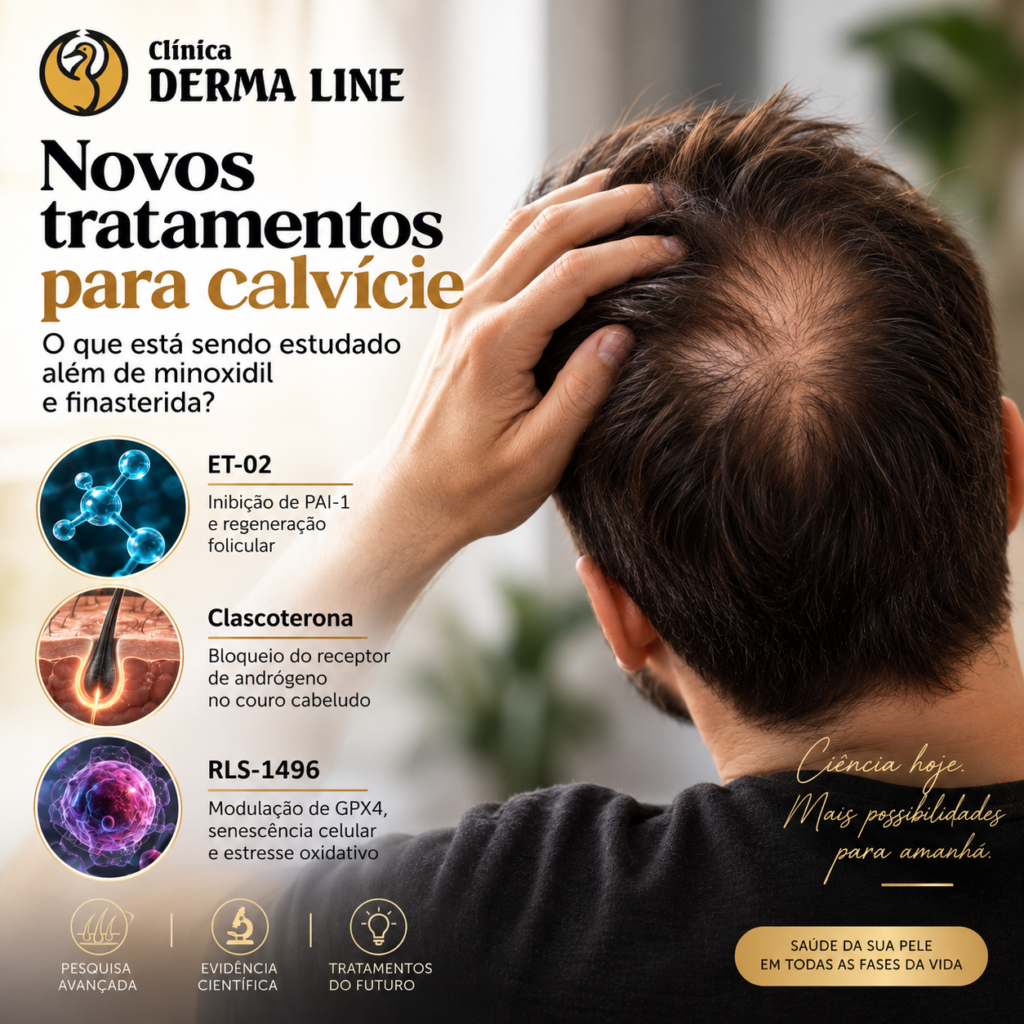 novos tratamentos para calvicie